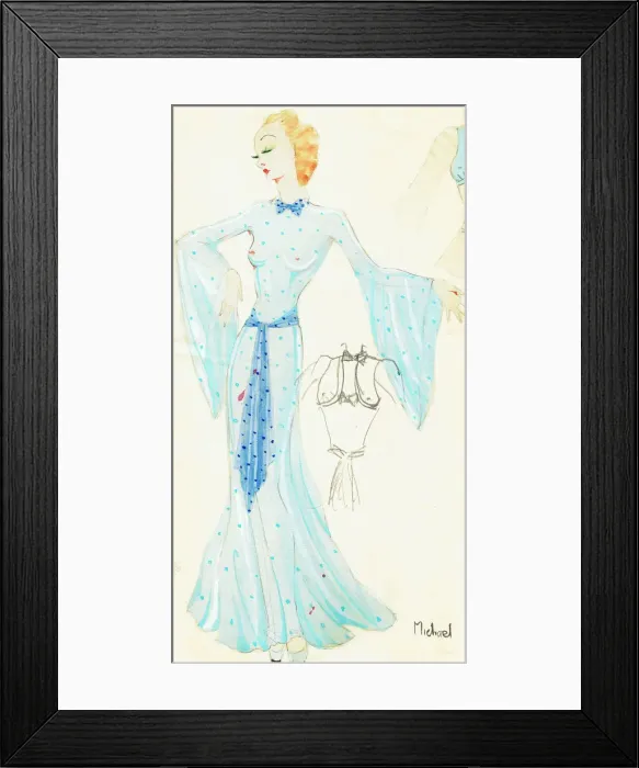 Framed Print : Murrays Cabaret Club costume design Framed Print : Murrays Cabaret Club costume design
