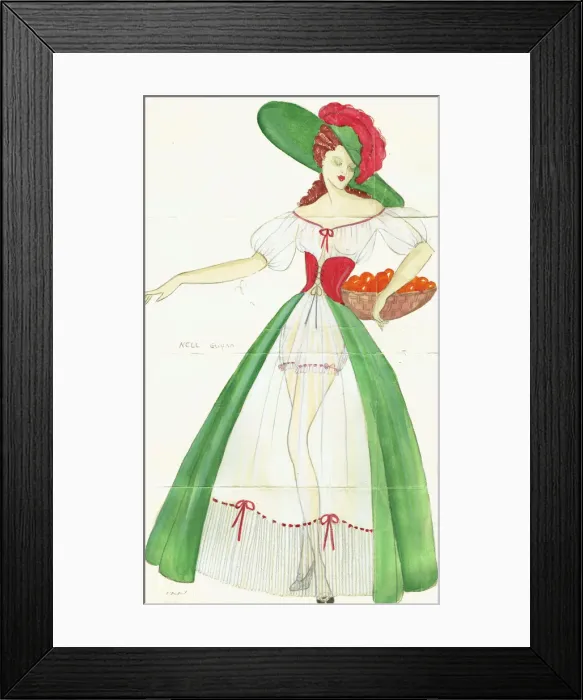 Framed Print : Murrays Cabaret Club costume design Framed Print : Murrays Cabaret Club costume design