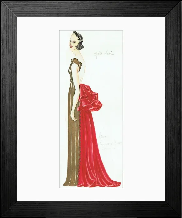Framed Print : Murrays Cabaret Club costume design Framed Print : Murrays Cabaret Club costume design