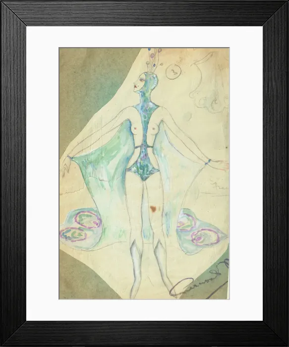 Framed Print : Murrays Cabaret Club costume design Framed Print : Murrays Cabaret Club costume design