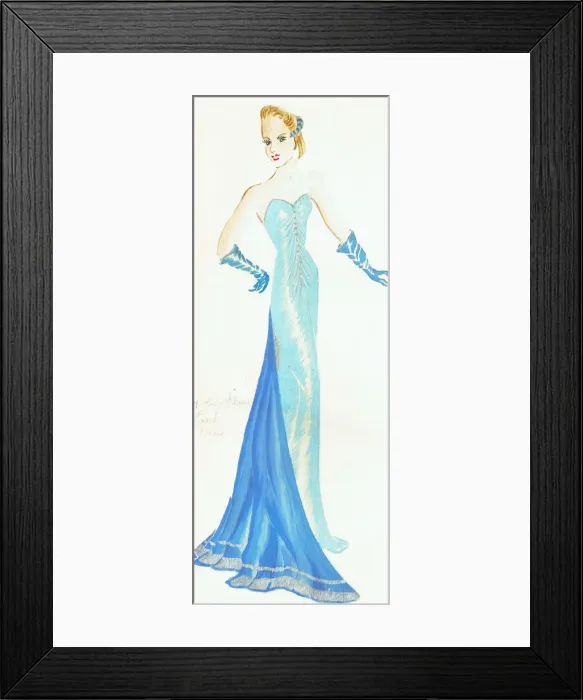 Framed Print : Murrays Cabaret Club costume design Framed Print : Murrays Cabaret Club costume design