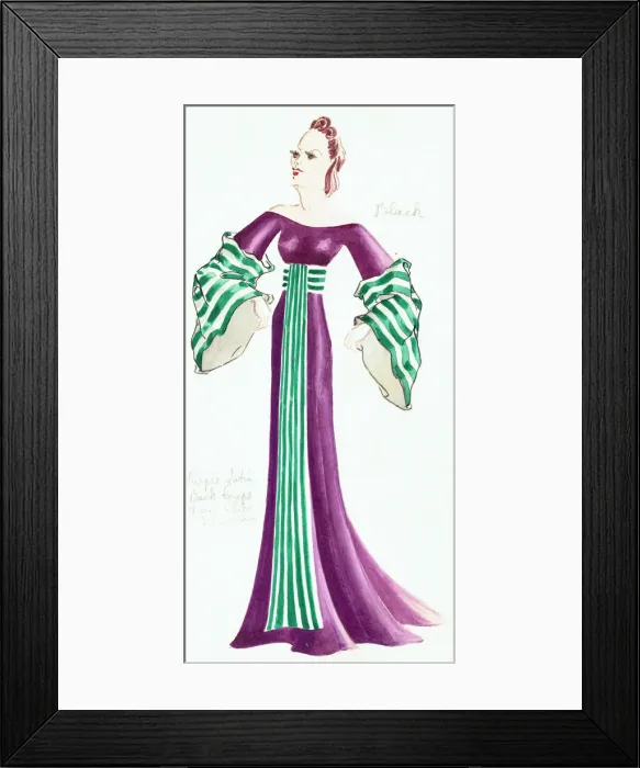 Framed Print : Murrays Cabaret Club costume design Framed Print : Murrays Cabaret Club costume design