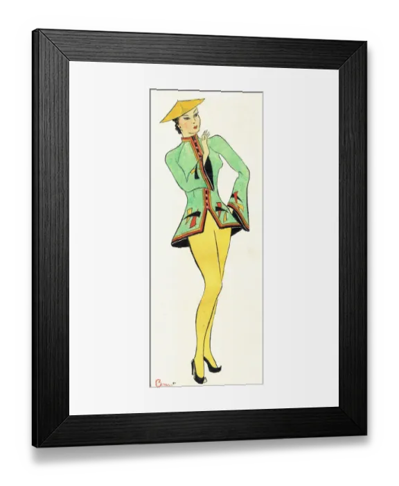 Framed Print : Murrays Cabaret Club costume design Framed Print : Murrays Cabaret Club costume design