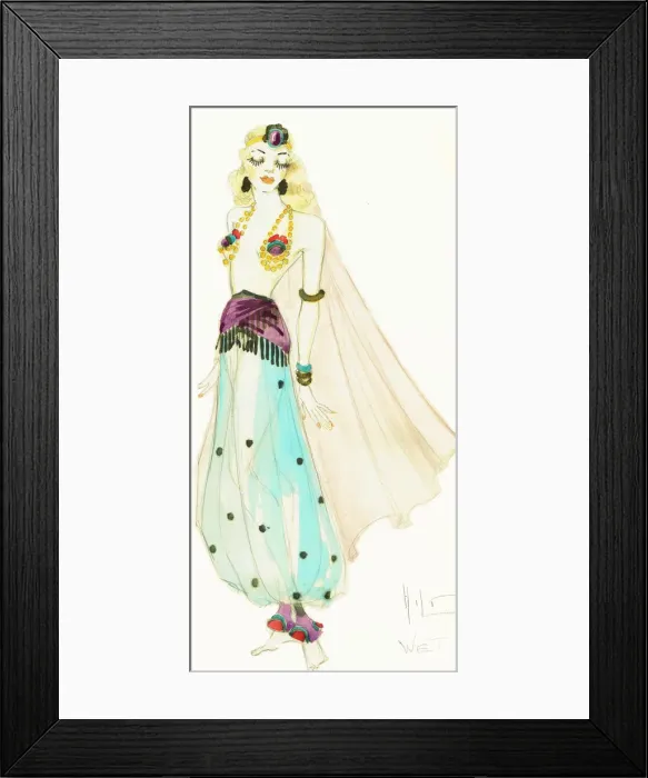 Framed Print : Murrays Cabaret Club costume design Framed Print : Murrays Cabaret Club costume design