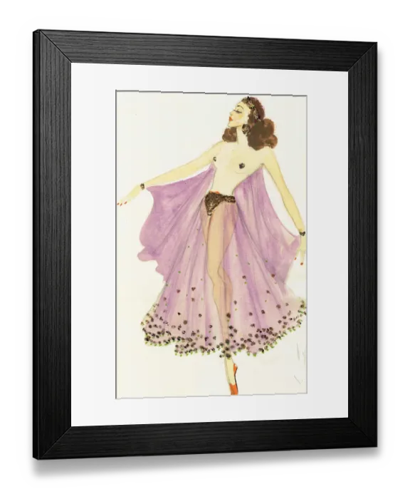 Framed Print : Murrays Cabaret Club costume design Framed Print : Murrays Cabaret Club costume design
