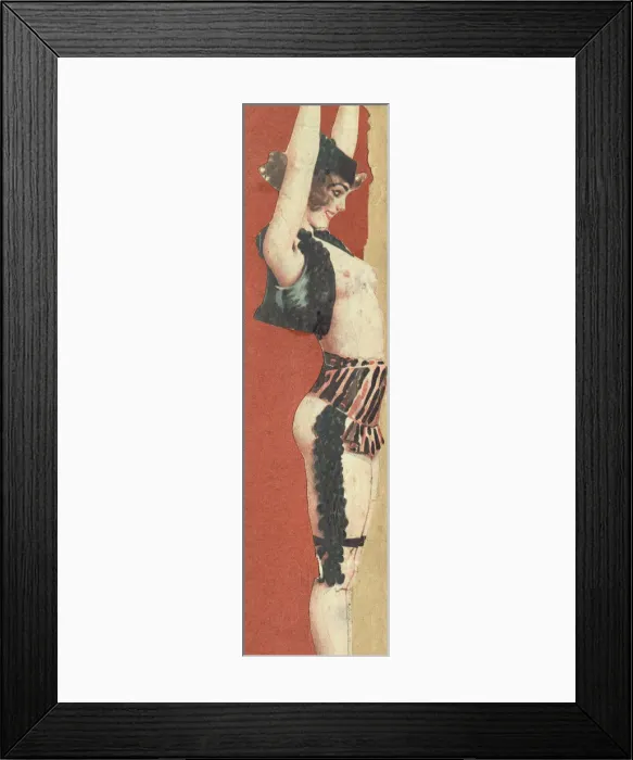 Framed Print : Murrays Cabaret Club costume design Framed Print : Murrays Cabaret Club costume design