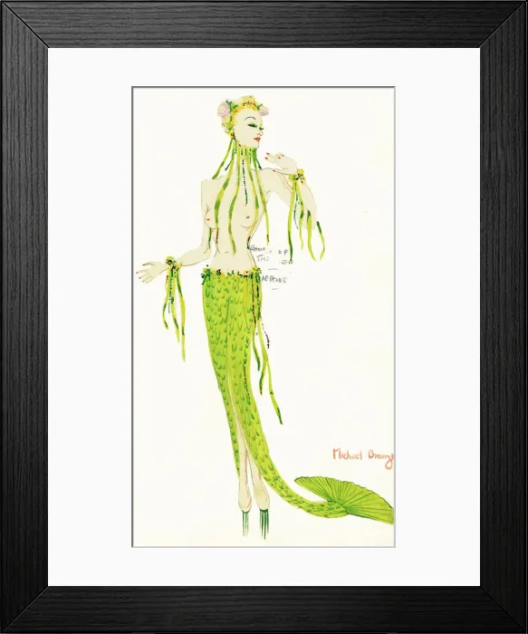Framed Print : Murrays Cabaret Club costume design Framed Print : Murrays Cabaret Club costume design