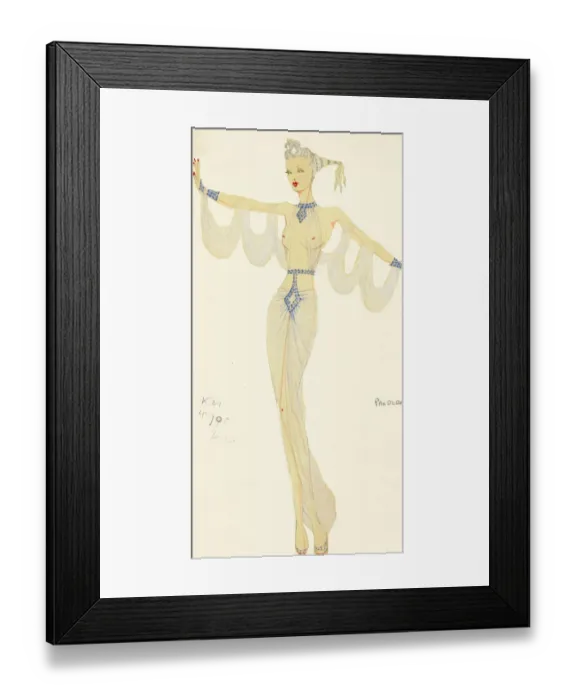 Framed Print : Murrays Cabaret Club costume design Framed Print : Murrays Cabaret Club costume design