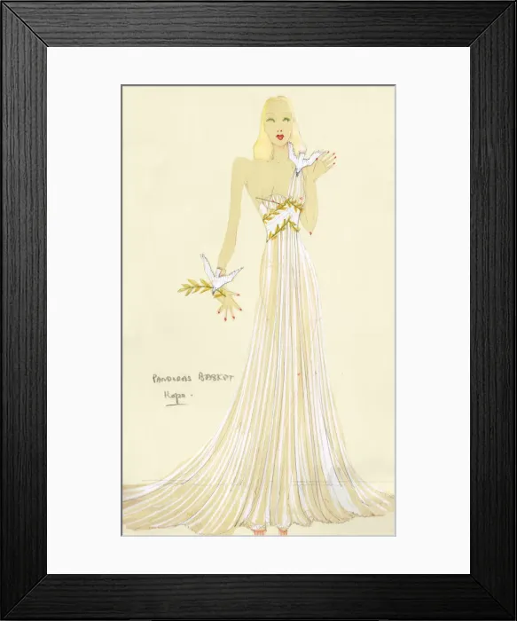 Framed Print : Murrays Cabaret Club costume design Framed Print : Murrays Cabaret Club costume design