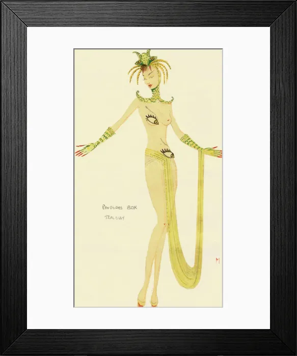 Framed Print : Murrays Cabaret Club costume design Framed Print : Murrays Cabaret Club costume design
