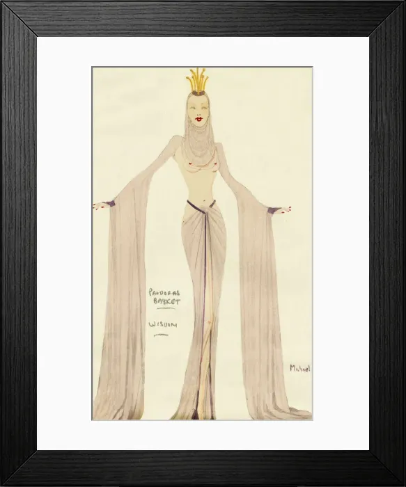 Framed Print : Murrays Cabaret Club costume design Framed Print : Murrays Cabaret Club costume design