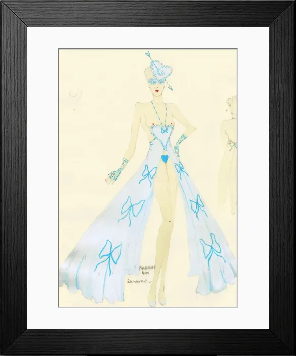 Framed Print : Murrays Cabaret Club costume design Framed Print : Murrays Cabaret Club costume design
