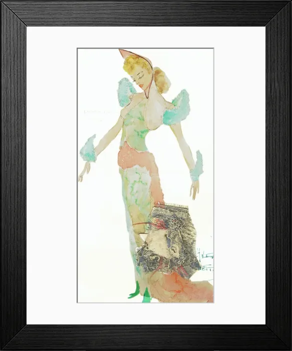 Framed Print : Murrays Cabaret Club costume design Framed Print : Murrays Cabaret Club costume design