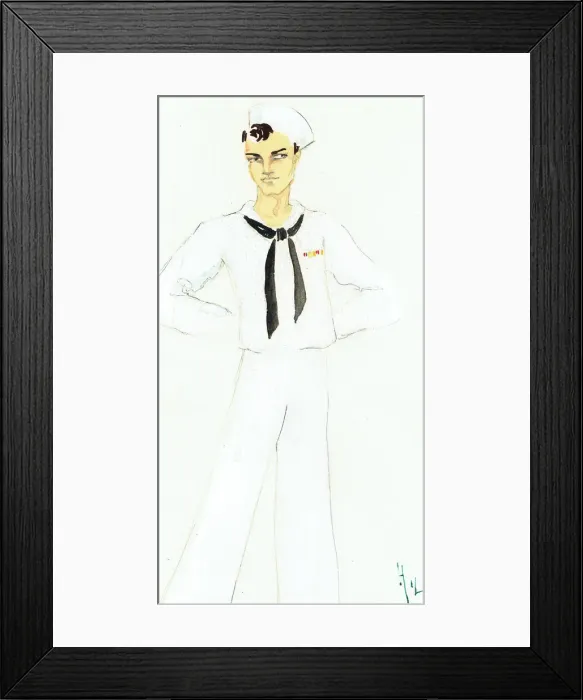 Framed Print : Murrays Cabaret Club costume design Framed Print : Murrays Cabaret Club costume design