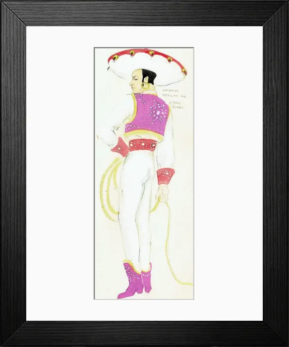 Framed Print : Murrays Cabaret Club costume design Framed Print : Murrays Cabaret Club costume design