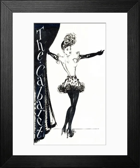 Framed Print : Murrays Cabaret Club costume design Framed Print : Murrays Cabaret Club costume design