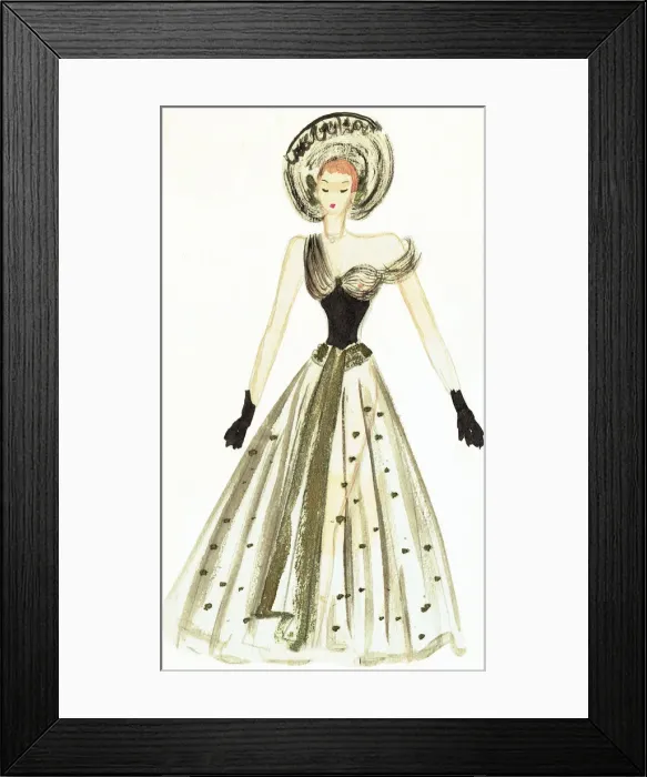 Framed Print : Murrays Cabaret Club costume design Framed Print : Murrays Cabaret Club costume design