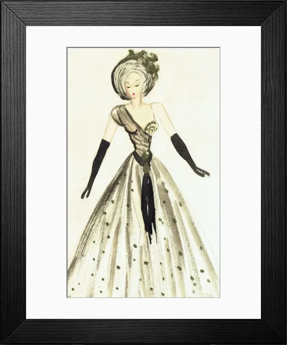 Framed Print : Murrays Cabaret Club costume design Framed Print : Murrays Cabaret Club costume design