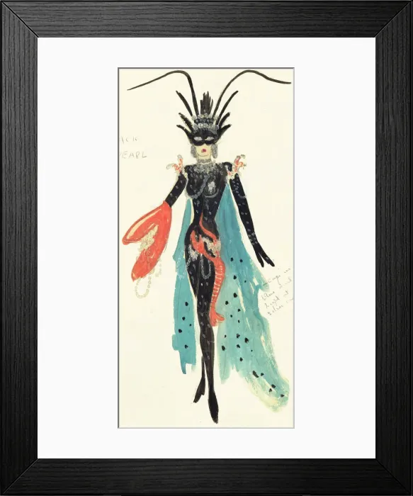 Framed Print : Murrays Cabaret Club costume design Framed Print : Murrays Cabaret Club costume design