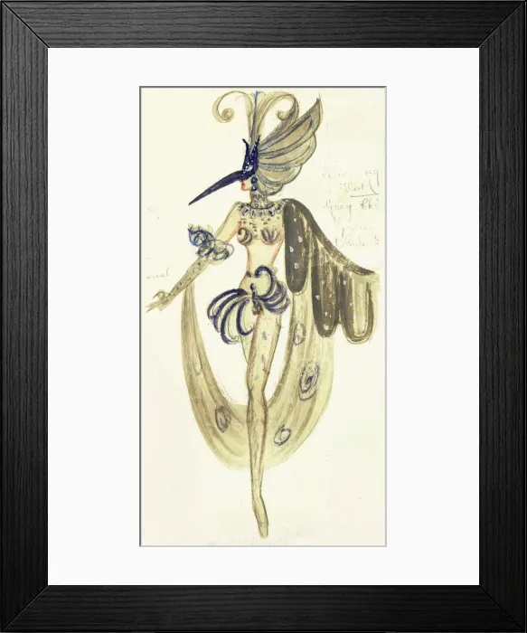 Framed Print : Murrays Cabaret Club costume design Framed Print : Murrays Cabaret Club costume design