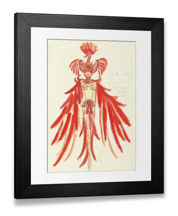 Framed Print : Murrays Cabaret Club costume design Framed Print : Murrays Cabaret Club costume design