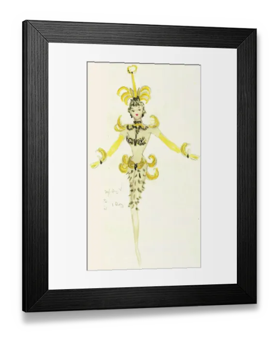 Framed Print : Murrays Cabaret Club costume design Framed Print : Murrays Cabaret Club costume design