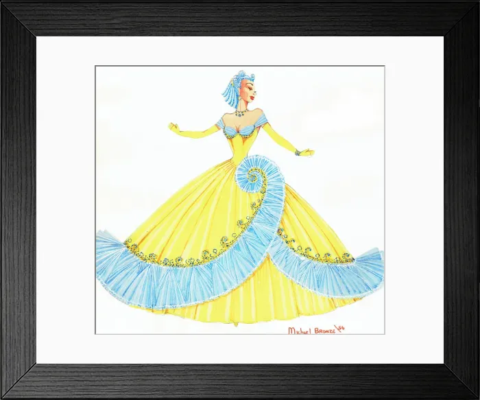 Framed Print : Murrays Cabaret Club costume design Framed Print : Murrays Cabaret Club costume design