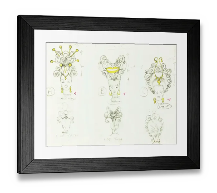 Framed Print : Murrays Cabaret Club costume design Framed Print : Murrays Cabaret Club costume design