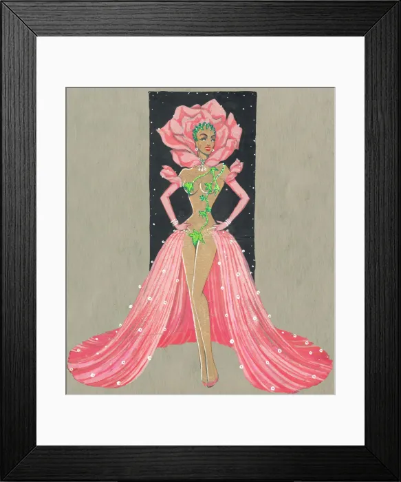 Framed Print : Murrays Cabaret Club costume design Framed Print : Murrays Cabaret Club costume design