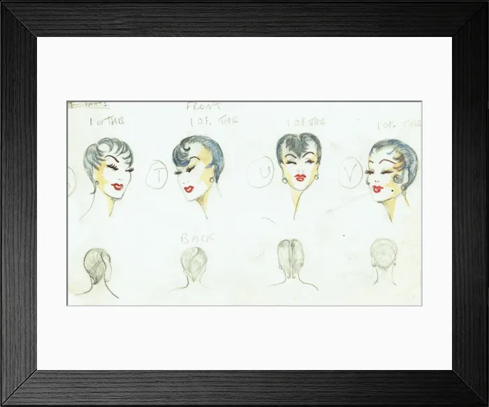 Framed Print : Murrays Cabaret Club costume design Framed Print : Murrays Cabaret Club costume design