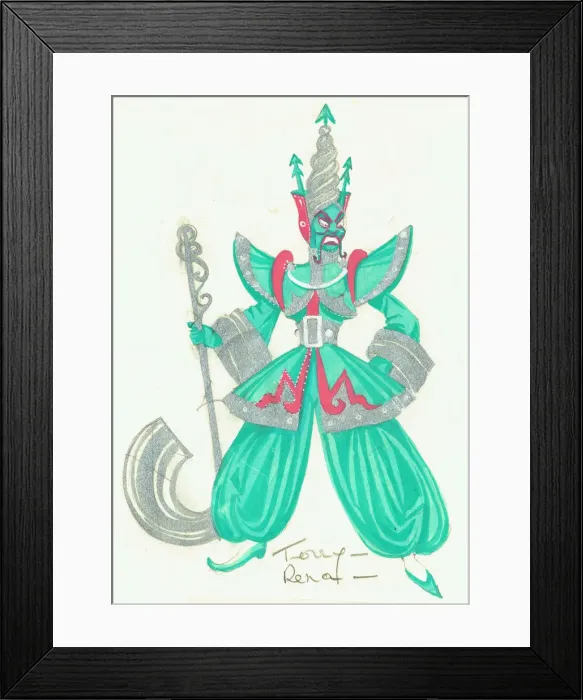 Framed Print : Murrays Cabaret Club costume design Framed Print : Murrays Cabaret Club costume design