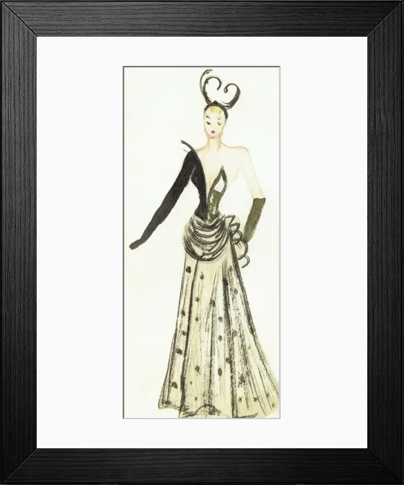 Framed Print : Murrays Cabaret Club costume design Framed Print : Murrays Cabaret Club costume design