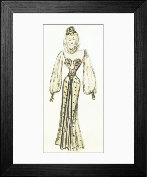 Framed Print : Murrays Cabaret Club costume design Framed Print : Murrays Cabaret Club costume design