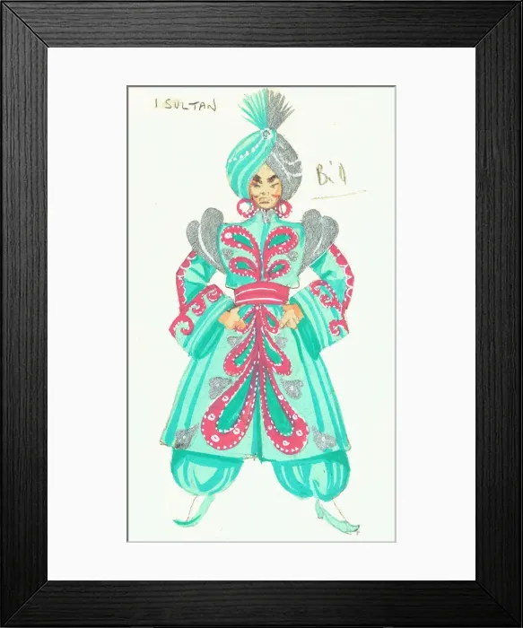 Framed Print : Murrays Cabaret Club costume design Framed Print : Murrays Cabaret Club costume design
