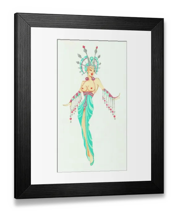 Framed Print : Murrays Cabaret Club costume design Framed Print : Murrays Cabaret Club costume design