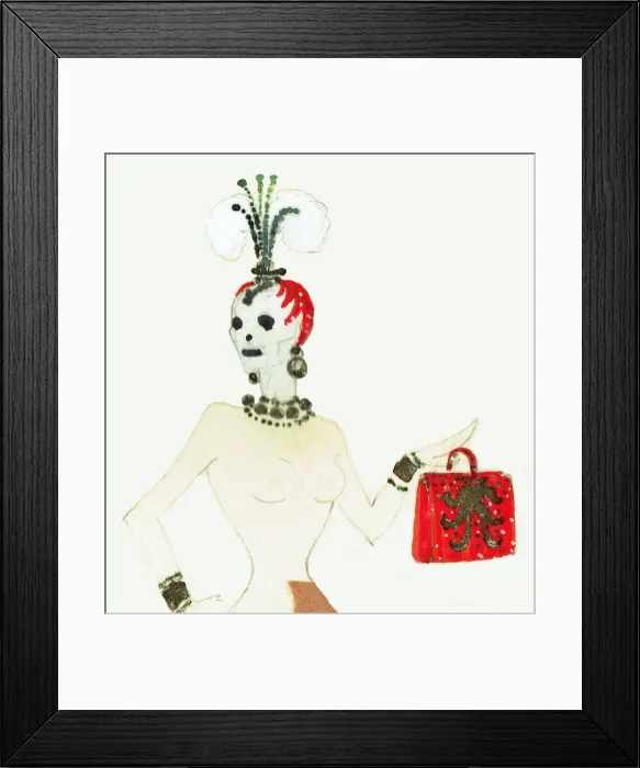 Framed Print : Murrays Cabaret Club costume design Framed Print : Murrays Cabaret Club costume design