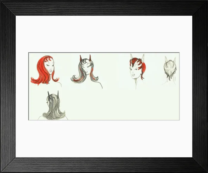 Framed Print : Murrays Cabaret Club costume design Framed Print : Murrays Cabaret Club costume design