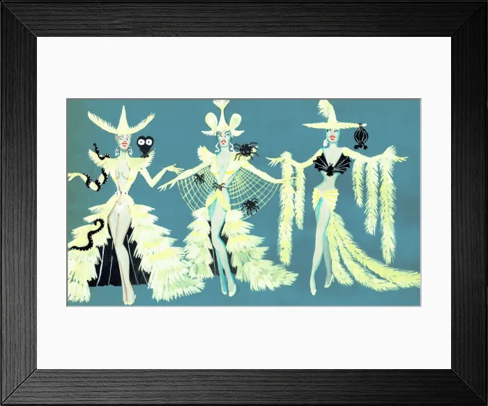 Framed Print : Murrays Cabaret Club costume design Framed Print : Murrays Cabaret Club costume design