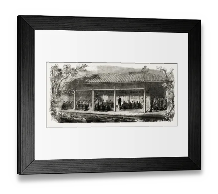 Framed Print : First audience of a British minister with tycoon of Japan Framed Print : First audience of a British minister with tycoon of Japan