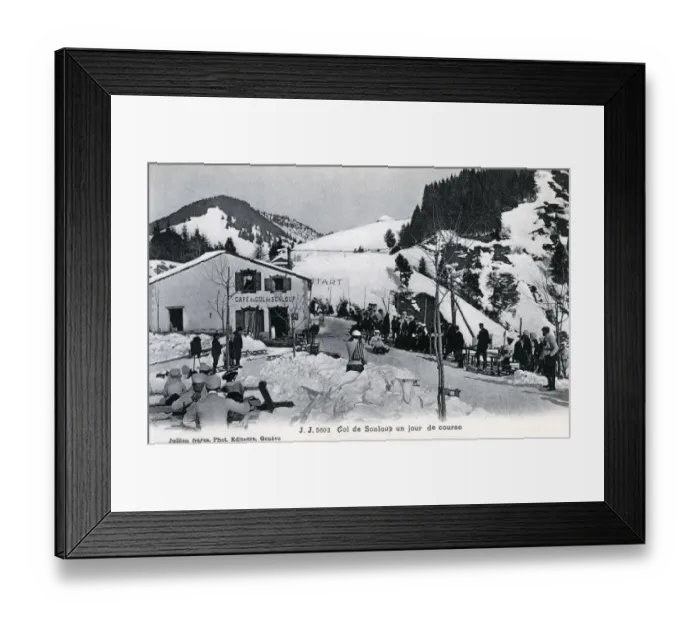 Framed Print : Col de Sanloup, Montreux, Switzerland - mixed luge racing Framed Print : Col de Sanloup, Montreux, Switzerland - mixed luge racing