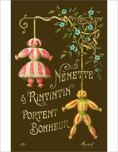 Good Luck Charms of Nenette and Rintintin bring good luck