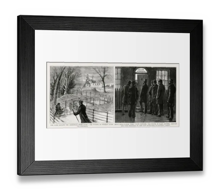 Framed Print : The Anarchist Conspirators in London - Greenwich Bombing Framed Print : The Anarchist Conspirators in London - Greenwich Bombing