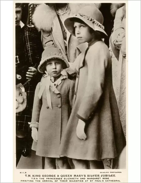 Princesses Elizabeth and Margaret - George V Silver Jubilee