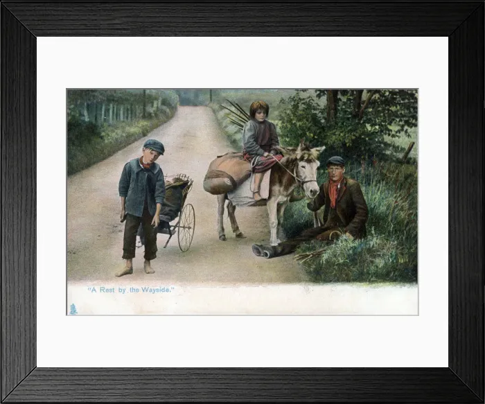Framed Print : A rest by the wayside