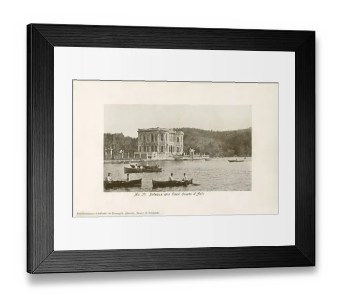 Framed Print : Kucuksu Palace, Sweet Waters of Asia Minor, Bosphorus, Istanbul, Turkey. Date Framed Print : Kucuksu Palace, Sweet Waters of Asia Minor, Bosphorus, Istanbul, Turkey. Date