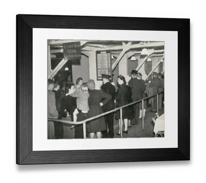 Framed Print : Scene inside a British Restaurant, one of a number of communal restaurants during Framed Print : Scene inside a British Restaurant, one of a number of communal restaurants during