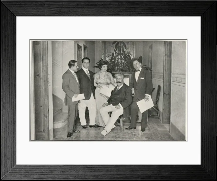 Framed Print : RUGGIERO LEONCAVALLO (1858-1919) Italian musician at the London Hippodrome, September 1912