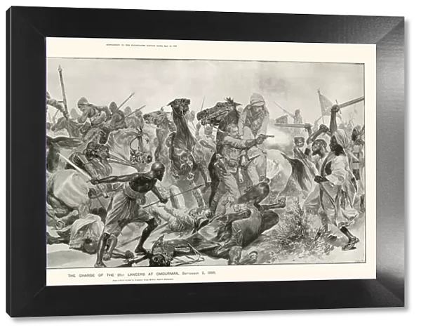 The Charge of the 21st Lancers at Omdurman, 2nd September, 1898 by R. Caton Woodville