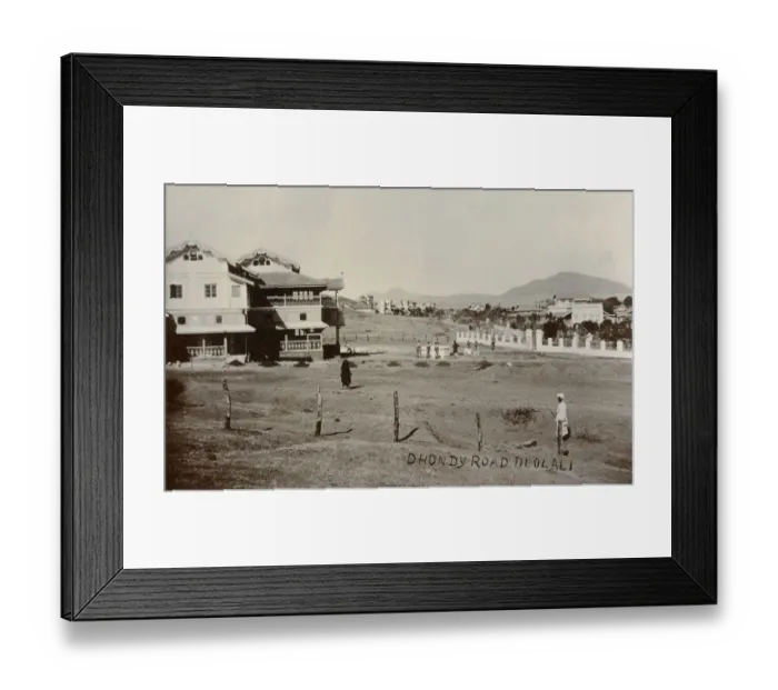 Framed Print : Dhondy Road, Deolali, Nashik - an ancient holy city in the northern region of