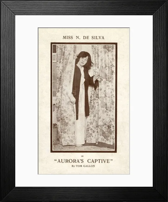 Framed Print : N de Silva in Auroras Captive, by Tom Gallon